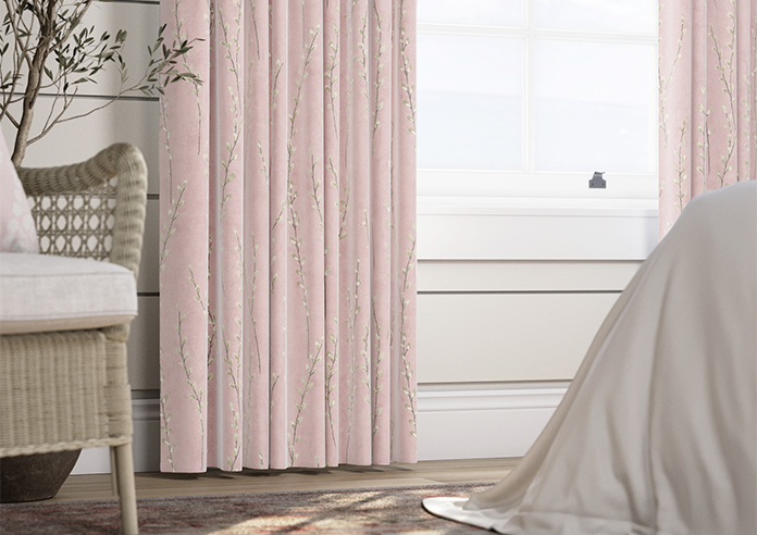 Willow Field, Precious Pink - Made to Measure Curtains - Image 5